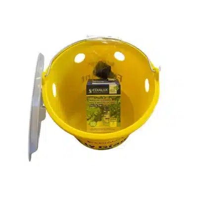 Kit anti-mouches Edialux avec seau Fly Giant et recharges appâts